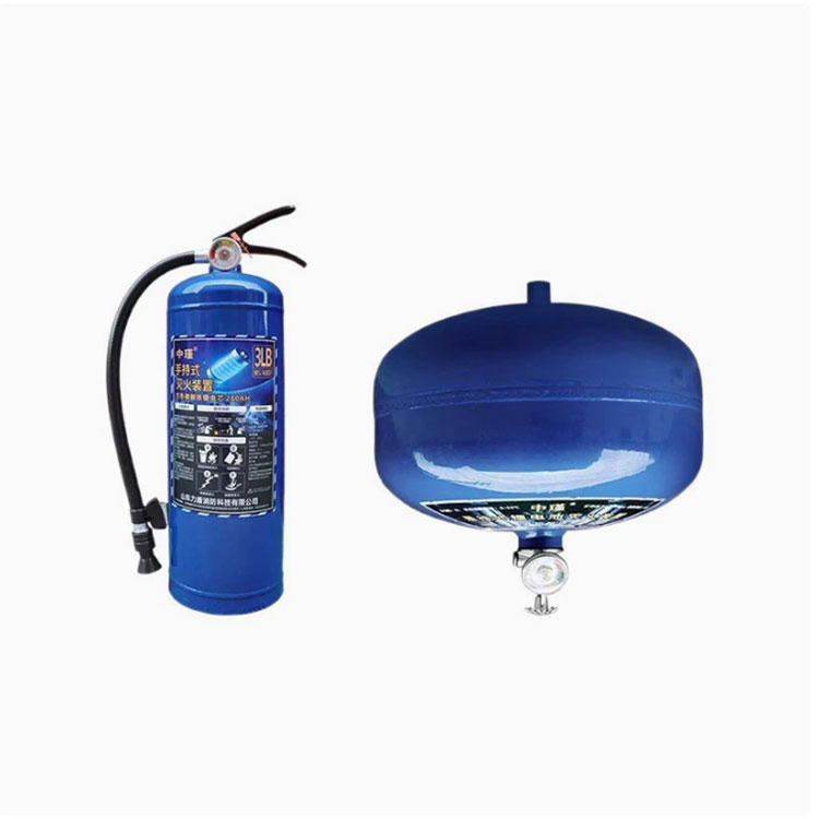 锂电池专用灭火器新能源车载3L水基型手提式悬挂式电动车车用蓝色