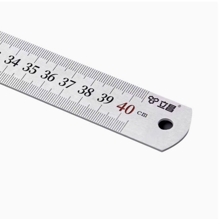 钢尺加厚不锈钢直尺测量工具尺子木工用铁尺
